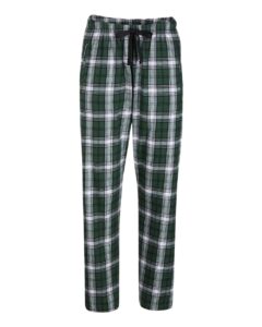 Boxercraft BW6620 Women’s Haley Flannel Pants – Green/ White Plaid