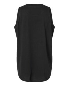 LAT 3592 Women’s Relaxed Fine Jersey Tank – Black (back)