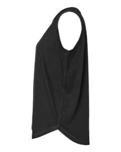 LAT 3592 Women’s Relaxed Fine Jersey Tank – Black (side)