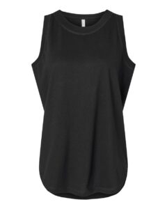 LAT 3592 Women’s Relaxed Fine Jersey Tank – Black