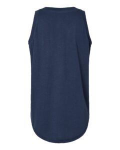 LAT 3592 Women’s Relaxed Fine Jersey Tank – Denim (back)
