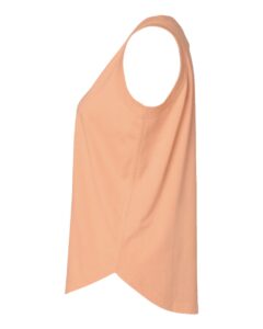 LAT 3592 Women’s Relaxed Fine Jersey Tank – Peachy (side)