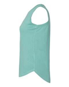 LAT 3592 Women’s Relaxed Fine Jersey Tank – Saltwater (side)