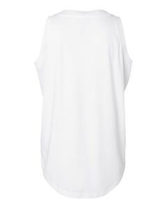 LAT 3592 Women’s Relaxed Fine Jersey Tank – White (back)