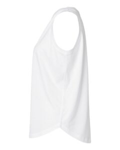 LAT 3592 Women’s Relaxed Fine Jersey Tank – White (side)