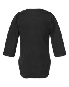 Rabbit Skins 4421 Infant Fine Jersey Long Sleeve Bodysuit – Black (back)