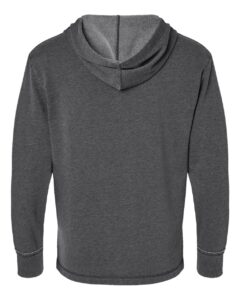 LAT 6936 Unisex Vintage Wash Hoodie Sweatshirt – Washed Black (back)