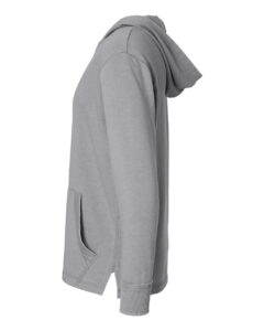 LAT 6936 Unisex Vintage Wash Hoodie Sweatshirt – Washed Grey (side)
