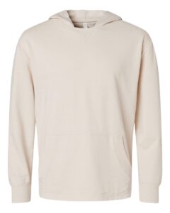 LAT 6936 Unisex Vintage Wash Hoodie Sweatshirt – Washed Natural