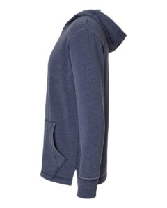LAT 6936 Unisex Vintage Wash Hoodie Sweatshirt – Washed Navy (side)
