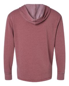 LAT 6936 Unisex Vintage Wash Hoodie Sweatshirt – Washed Rouge (back)