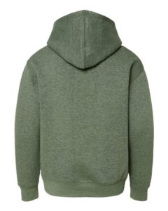 LAT 2296 Youth Hoodie Sweatshirt – Bamboo Blackout (back)