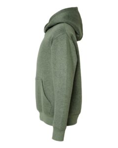 LAT 2296 Youth Hoodie Sweatshirt – Bamboo Blackout (side)