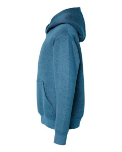 LAT 2296 Youth Hoodie Sweatshirt – Bermuda Blackout (side)