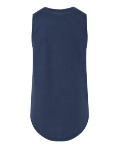 LAT 2692 Girls’ Relaxed Fine Jersey Tank – Denim (back)