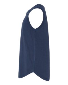 LAT 2692 Girls’ Relaxed Fine Jersey Tank – Denim (side)