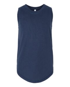 LAT 2692 Girls’ Relaxed Fine Jersey Tank – Denim