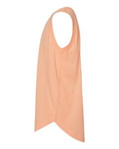 LAT 2692 Girls’ Relaxed Fine Jersey Tank – Peachy (side)
