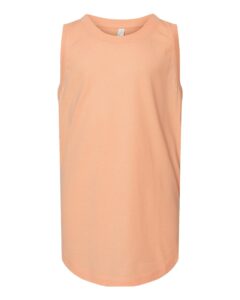 LAT 2692 Girls’ Relaxed Fine Jersey Tank – Peachy