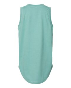 LAT 2692 Girls’ Relaxed Fine Jersey Tank – Saltwater (back)