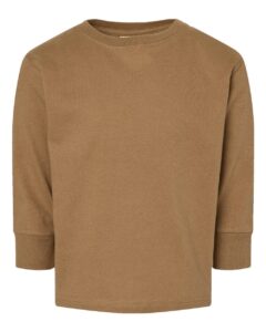 Rabbit Skins 3302 Toddler Fine Jersey Long Sleeve Tee – Coyote Brown
