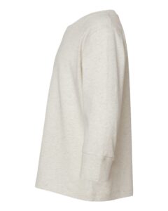 Rabbit Skins 3302 Toddler Fine Jersey Long Sleeve Tee – Natural Heather (side)