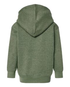Rabbit Skins 3326 Toddler Pullover Fleece Hoodie – Bamboo Blackout (back)