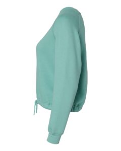 LAT 3528 Women’s Relaxed Boxy Crewneck Sweatshirt – Saltwater (side)