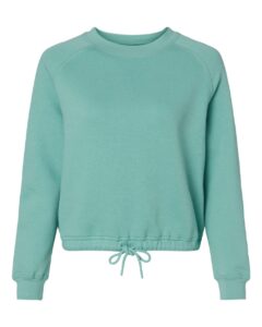 LAT 3528 Women’s Relaxed Boxy Crewneck Sweatshirt – Saltwater