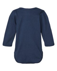Rabbit Skins 4421 Infant Fine Jersey Long Sleeve Bodysuit – Denim (back)