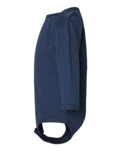 Rabbit Skins 4421 Infant Fine Jersey Long Sleeve Bodysuit – Denim (side)