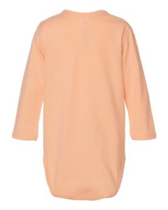 Rabbit Skins 4421 Infant Fine Jersey Long Sleeve Bodysuit – Peachy (back)