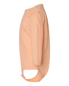 Rabbit Skins 4421 Infant Fine Jersey Long Sleeve Bodysuit – Peachy (side)