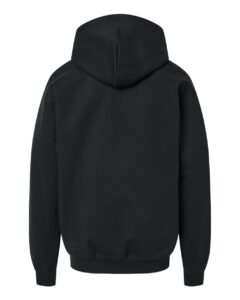 Gildan SF500B Youth Softstyle® Midweight Hooded Sweatshirt – Black (back)