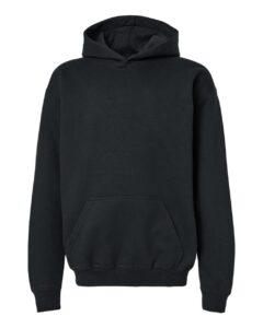 Gildan SF500B Youth Softstyle® Midweight Hooded Sweatshirt – Black