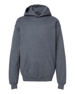Gildan SF500B Youth Softstyle® Midweight Hooded Sweatshirt – Dark Heather