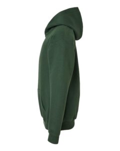 Gildan SF500B Youth Softstyle® Midweight Hooded Sweatshirt – Forest Green (side)