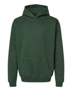 Gildan SF500B Youth Softstyle® Midweight Hooded Sweatshirt – Forest Green