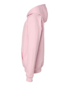 Gildan SF500B Youth Softstyle® Midweight Hooded Sweatshirt – Light Pink (side)