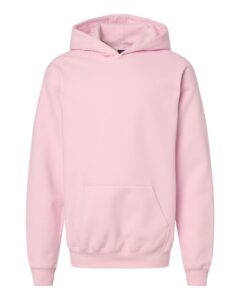 Gildan SF500B Youth Softstyle® Midweight Hooded Sweatshirt – Light Pink