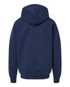 Gildan SF500B Youth Softstyle® Midweight Hooded Sweatshirt – Navy (back)