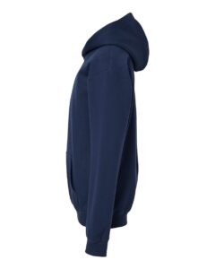 Gildan SF500B Youth Softstyle® Midweight Hooded Sweatshirt – Navy (side)