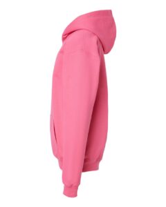 Gildan SF500B Youth Softstyle® Midweight Hooded Sweatshirt – Pink Lemonade (side)