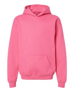 Gildan SF500B Youth Softstyle® Midweight Hooded Sweatshirt – Pink Lemonade