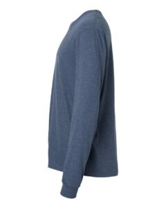 Gildan 64440CVC Unisex Softstyle® CVC Long Sleeve T-Shirt – Navy Mist (side)