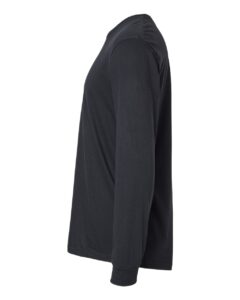 Gildan 64440CVC Unisex Softstyle® CVC Long Sleeve T-Shirt – Pitch Black (side)