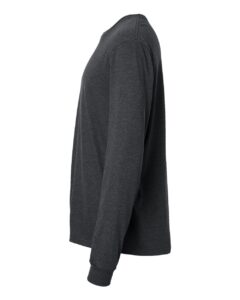 Gildan 64440CVC Unisex Softstyle® CVC Long Sleeve T-Shirt – Pitch Black Mist (side)