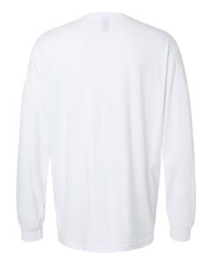 Gildan 64440CVC Unisex Softstyle® CVC Long Sleeve T-Shirt – White (back)