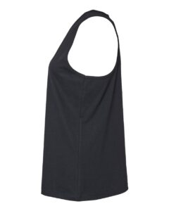Gildan 64220LCVC Women’s Softstyle® CVC Racerback Tank Top – Pitch Black (side)