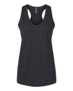 Gildan 64220LCVC Women’s Softstyle® CVC Racerback Tank Top – Pitch Black